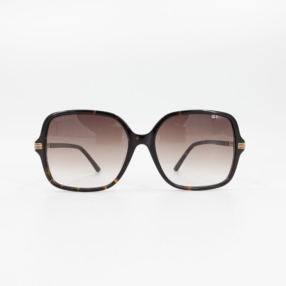 Gucci GG1448 Square Sunglasses Tortoise Brown OS - Picture 1 of 15